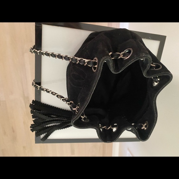 Chanel Rare 90s Micro Mini Drawstring CC Logo Bag - Picture 4 of 7